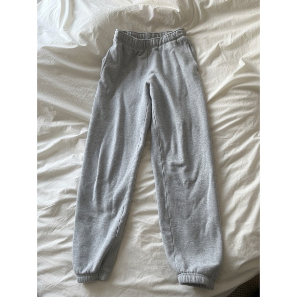 Aritzia Pants - Aritzia TNA CozyAF fleece light grey joggers